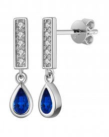 STRAIGHT BAR STYLE SAPPHIRE DIAMOND DANGLING (TE1050)